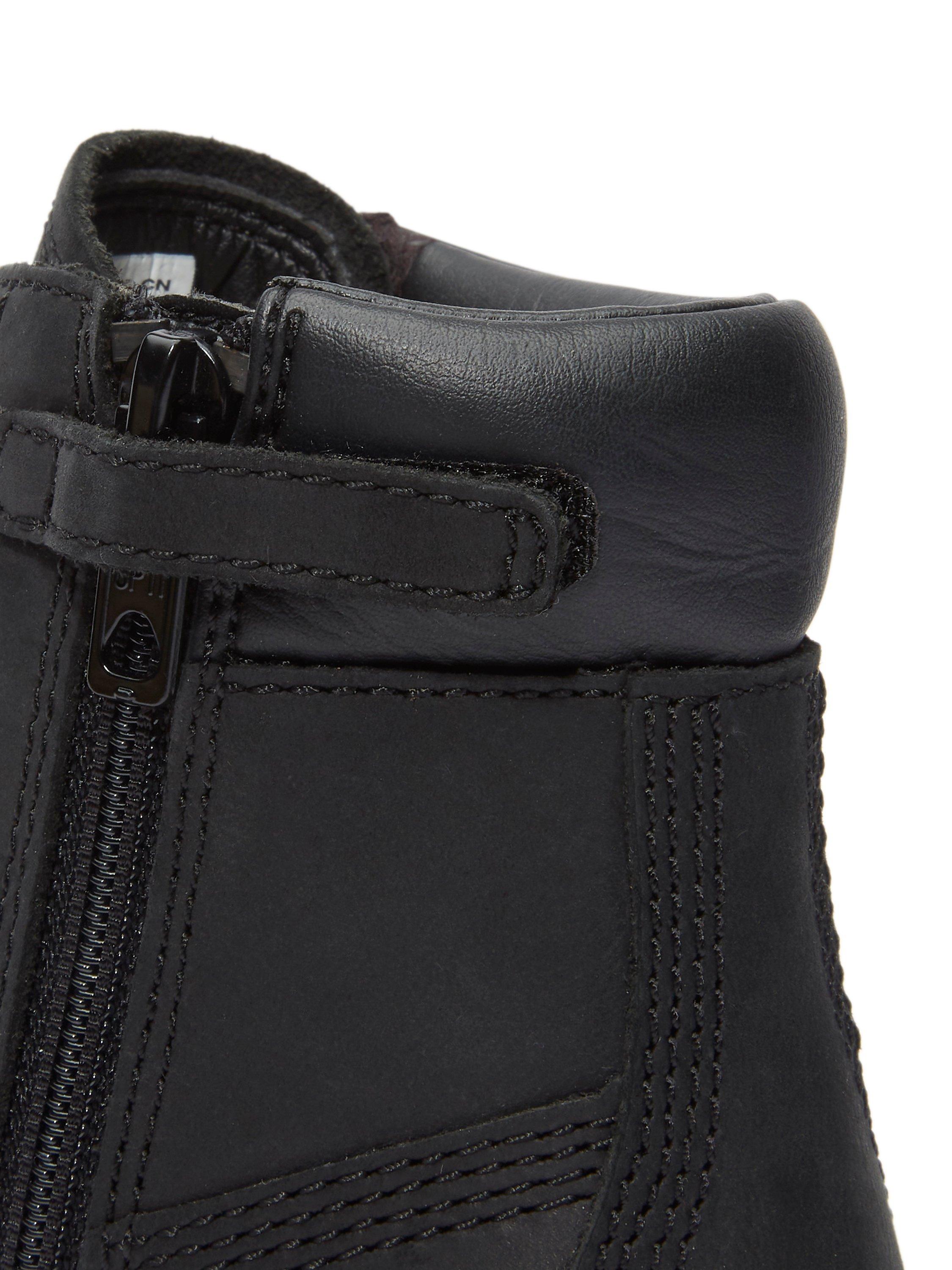 Product image 4 of 8, which shows Timberland Kids' Courma Leather Lace Up Boots, Black, EU32