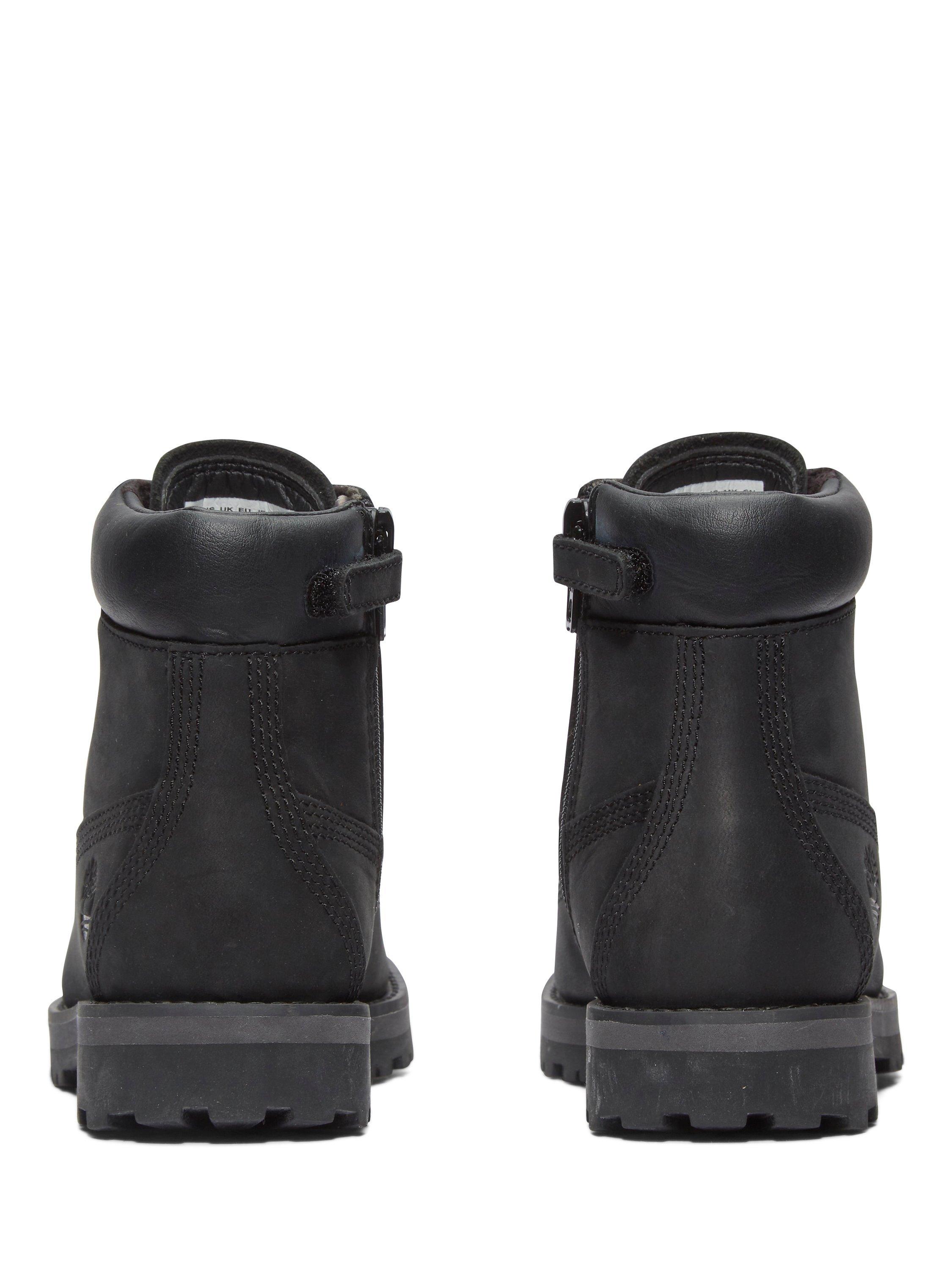 Product image 7 of 8, which shows Timberland Kids' Courma Leather Lace Up Boots, Black, EU32