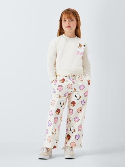 Brand Threads Kids' Cotton Blend Squishmallows Tracksuit Set, Pink - view 2, Pink