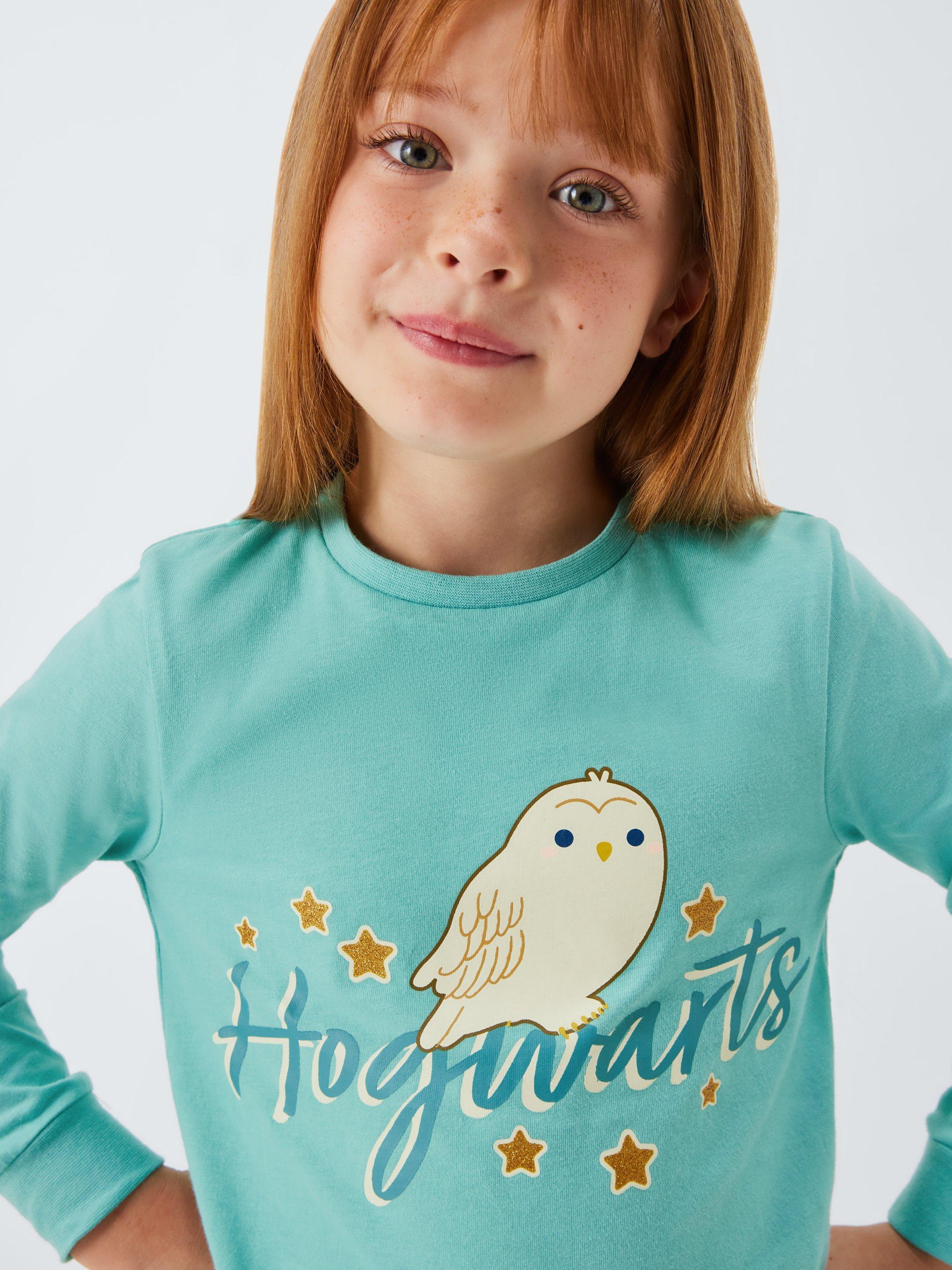 Product image 6 of 6, which shows Brand Threads Kids' Harry Potter Cotton Long Sleeved Pyjamas, Eggshell Blue, 5-6 years