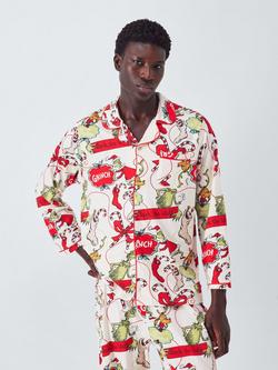 Brand Threads Men's Grinch Xmas Family Pyjamas, Multi, Multi