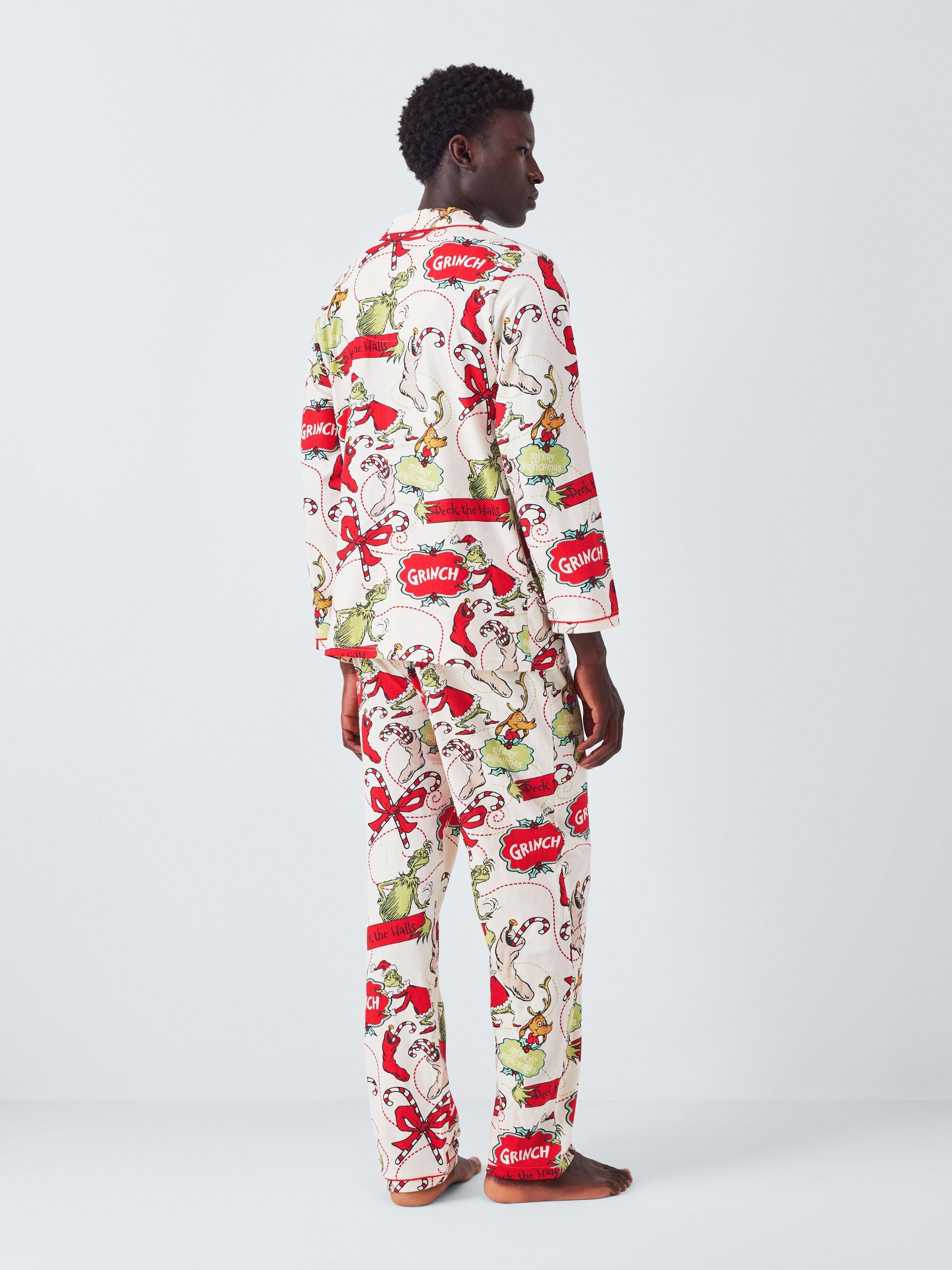 Product image 6 of 7, which shows Brand Threads Men's Grinch Xmas Family Pyjamas, Multi, M