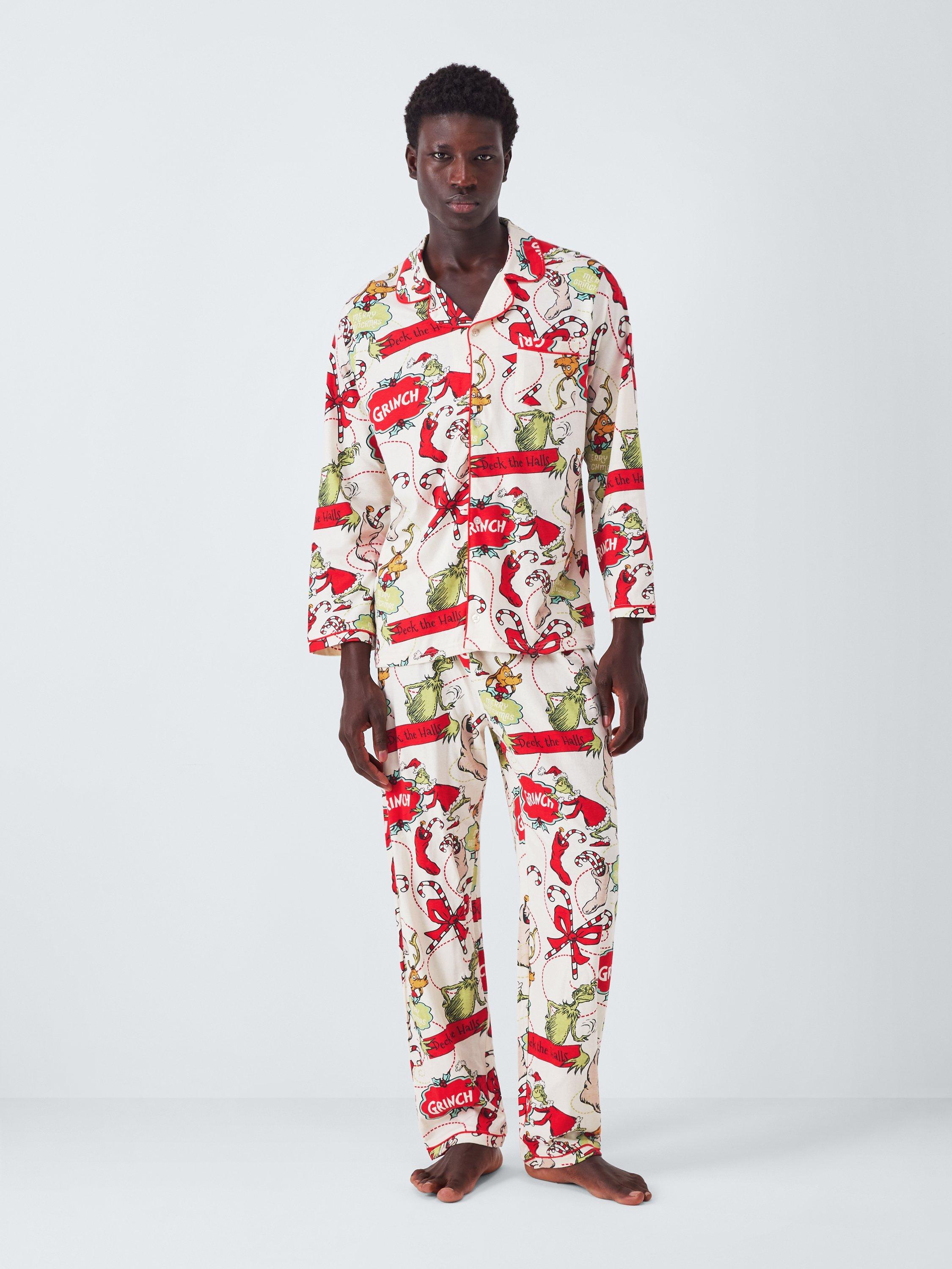Product image 4 of 7, which shows Brand Threads Men's Grinch Xmas Family Pyjamas, Multi, M