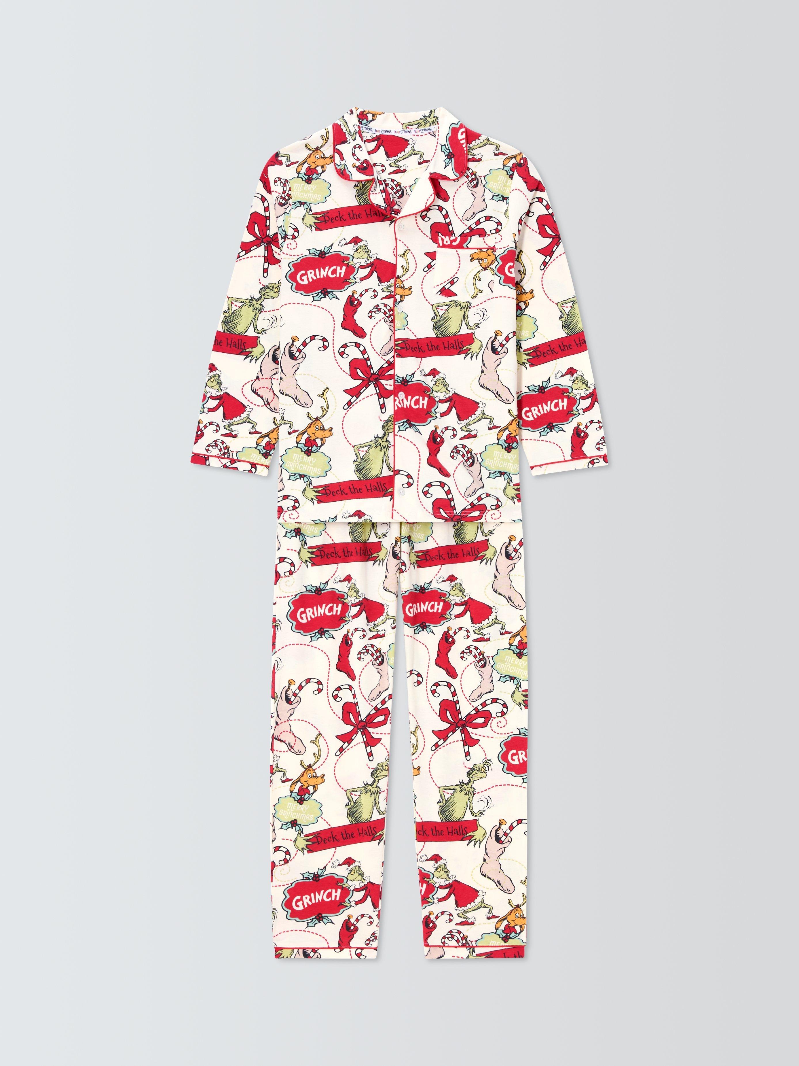 Product image 5 of 7, which shows Brand Threads Men's Grinch Xmas Family Pyjamas, Multi, M