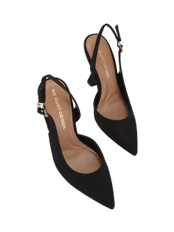 KG Kurt Geiger Aria Flared Heel Court Shoes, Black - view 2, Black