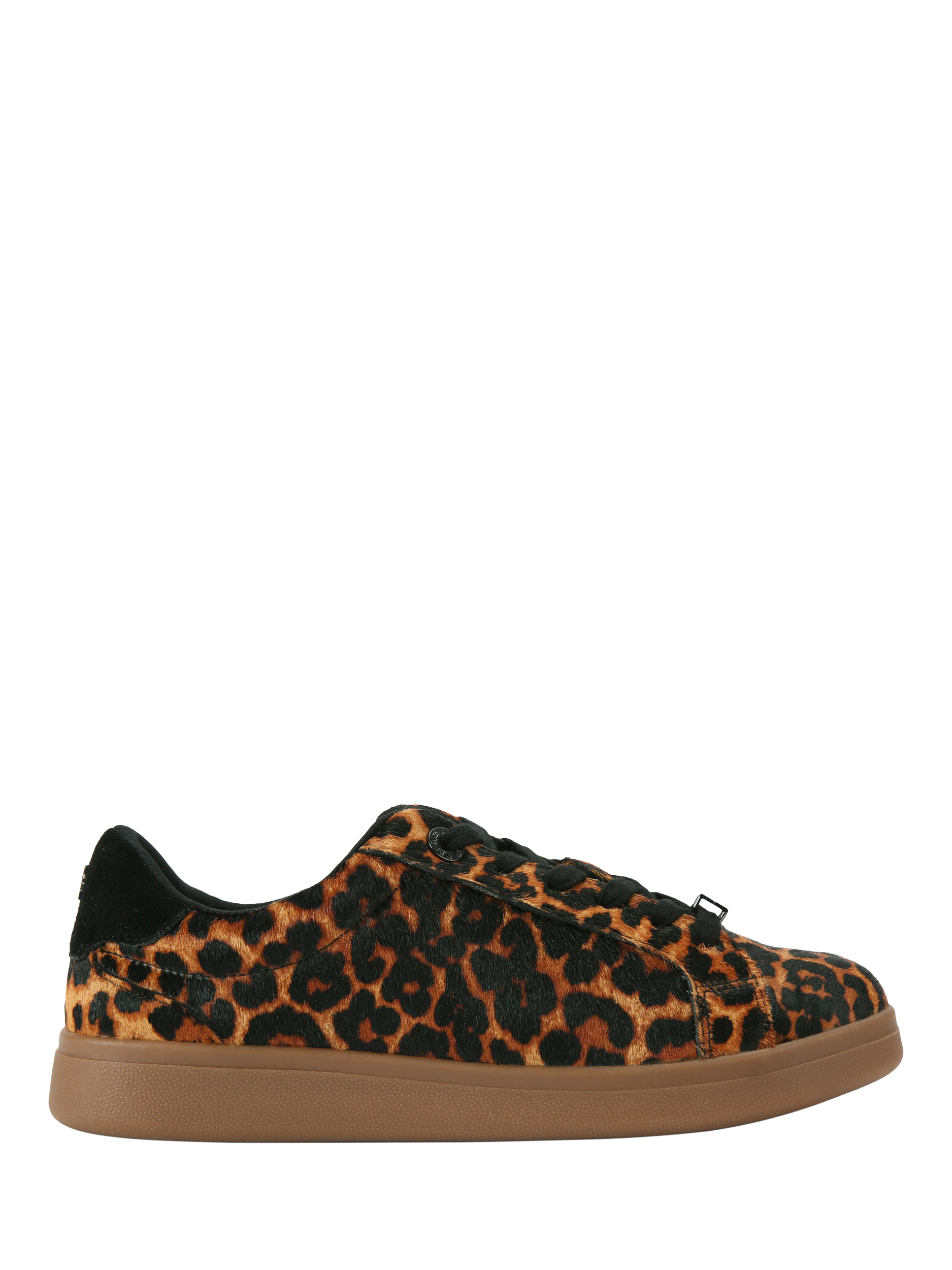 Product image 1 of 5, which shows KG Kurt Geiger Eliza Leopard Print Trainers, Brown, 3