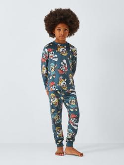 Paw Patrol Kids' Fleece Pyjamas, Vintage Indigo - view 2, Vintage Indigo