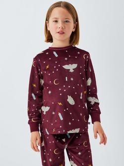 Brand Threads Kids' Fleece Harry Potter Pyjamas, Pomegranate - view 2, Pomegranate