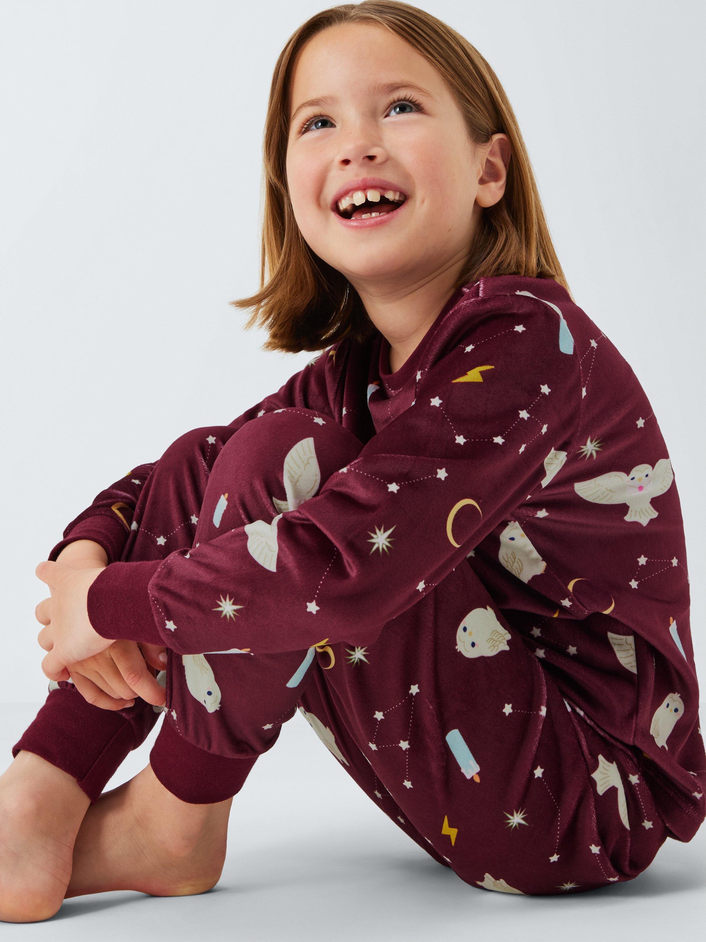 Product image 7 of 7, which shows Brand Threads Kids' Fleece Harry Potter Pyjamas, Pomegranate, 5-6 years