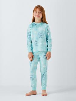 Brand Threads Kids' Fleece Disney Frozen Pyjamas, Icy Morn - view 2, Icy Morn