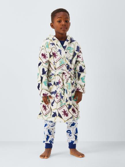 Brand Threads Kids' Fleece Harry Potter Dressing Gown, Multi, Multi