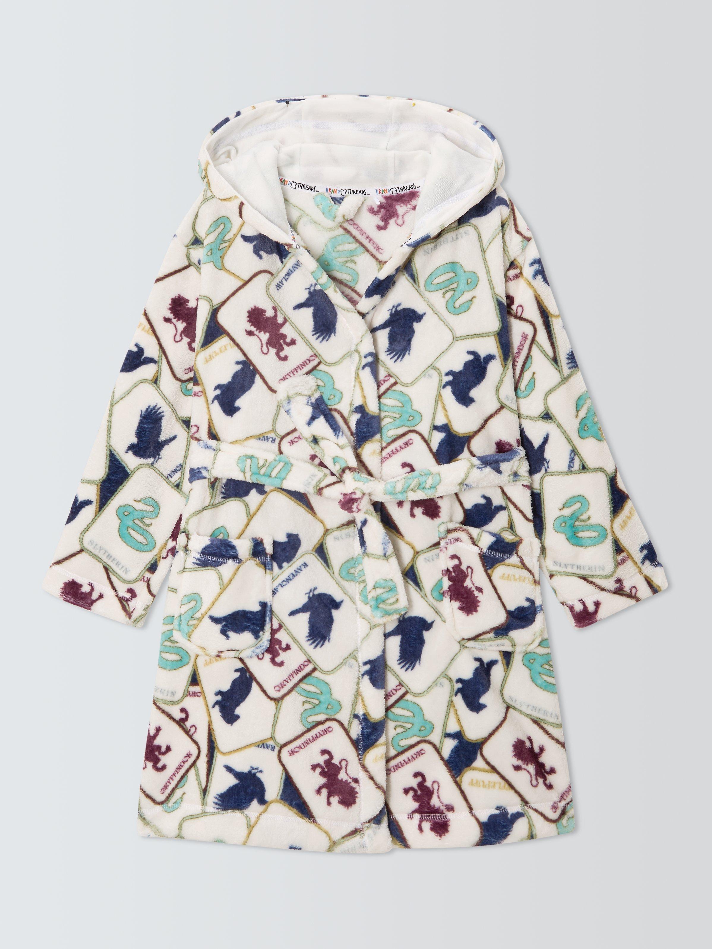 Product image 3 of 7, which shows Brand Threads Kids' Fleece Harry Potter Dressing Gown, Multi, 5-6 years