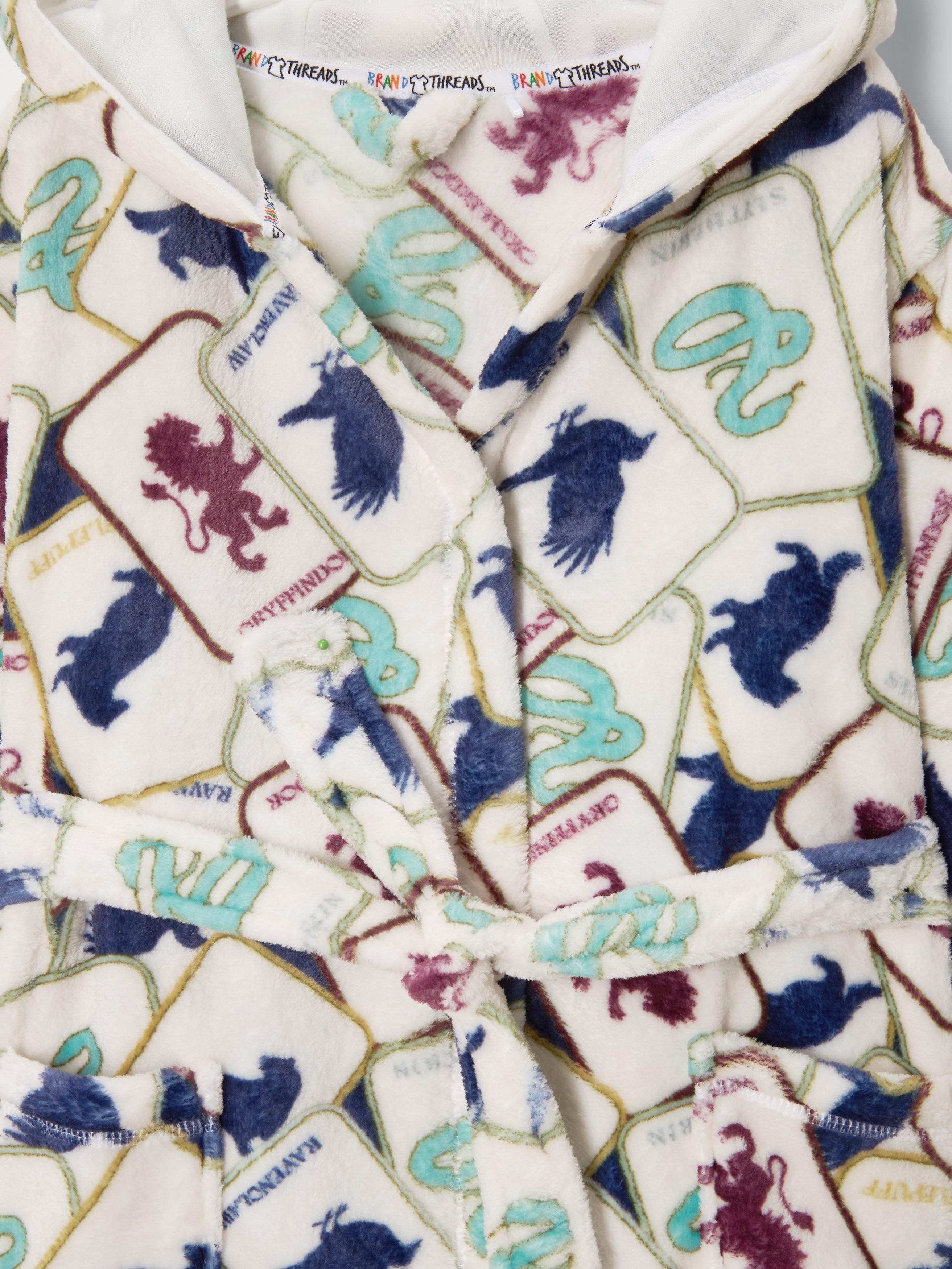 Product image 7 of 7, which shows Brand Threads Kids' Fleece Harry Potter Dressing Gown, Multi, 5-6 years