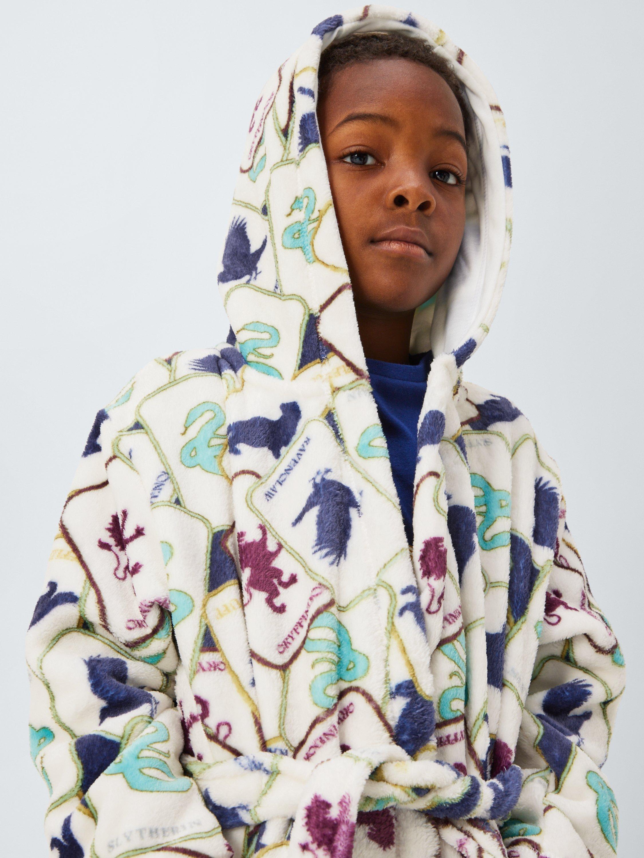 Product image 4 of 7, which shows Brand Threads Kids' Fleece Harry Potter Dressing Gown, Multi, 5-6 years