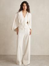 Reiss Millie Waistcoat, Cream