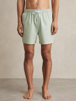 Reiss Cliff Drawstring Swim Shorts, Mint Green