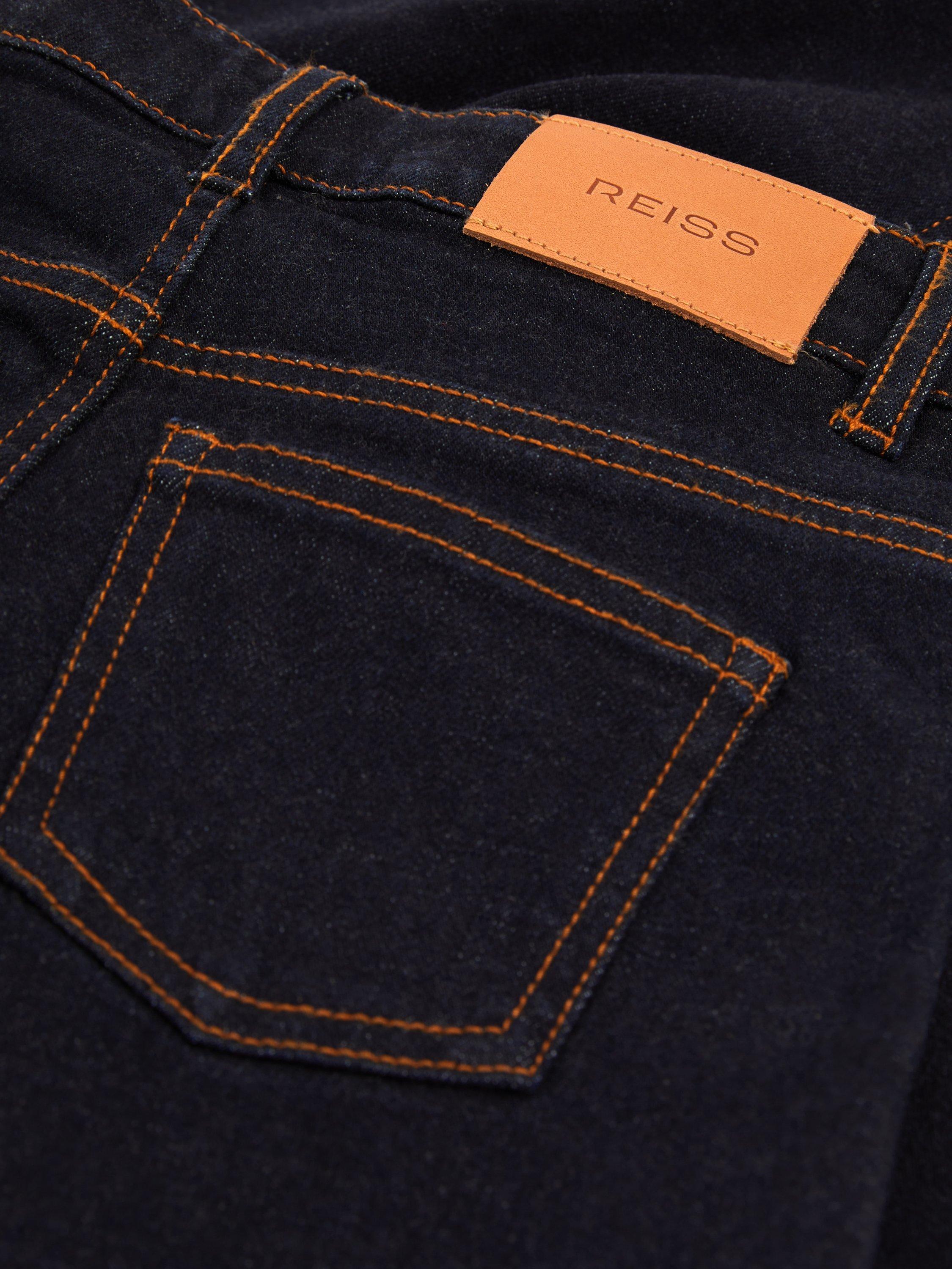 Product image 4 of 4, which shows Reiss Kids' Myrtle Wide Leg Jeans, Indigo, 4-5 years