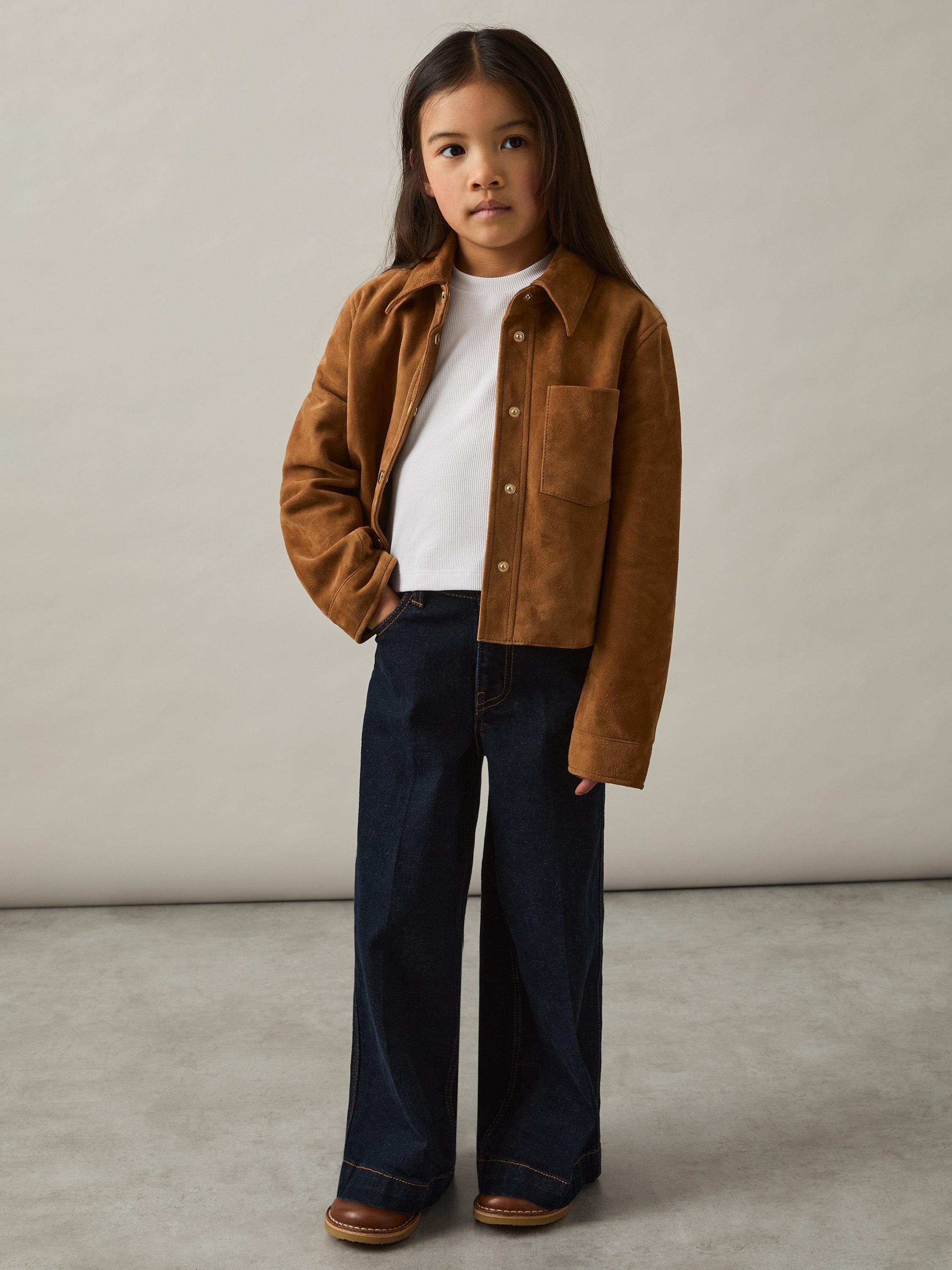 Product image 2 of 4, which shows Reiss Kids' Victoria Crew Neck T-Shirt, Ivory, 6-7 years