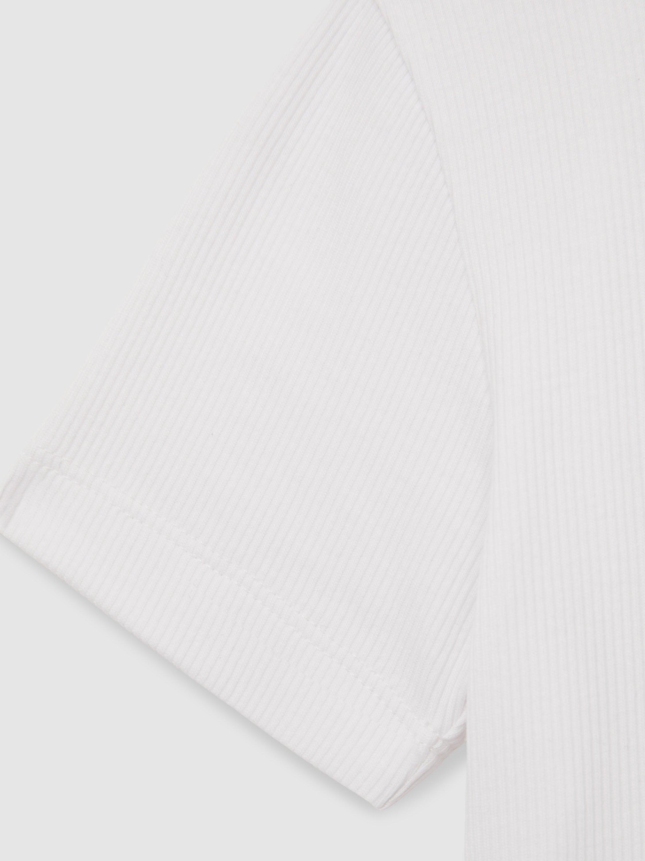 Product image 4 of 4, which shows Reiss Kids' Victoria Crew Neck T-Shirt, Ivory, 6-7 years