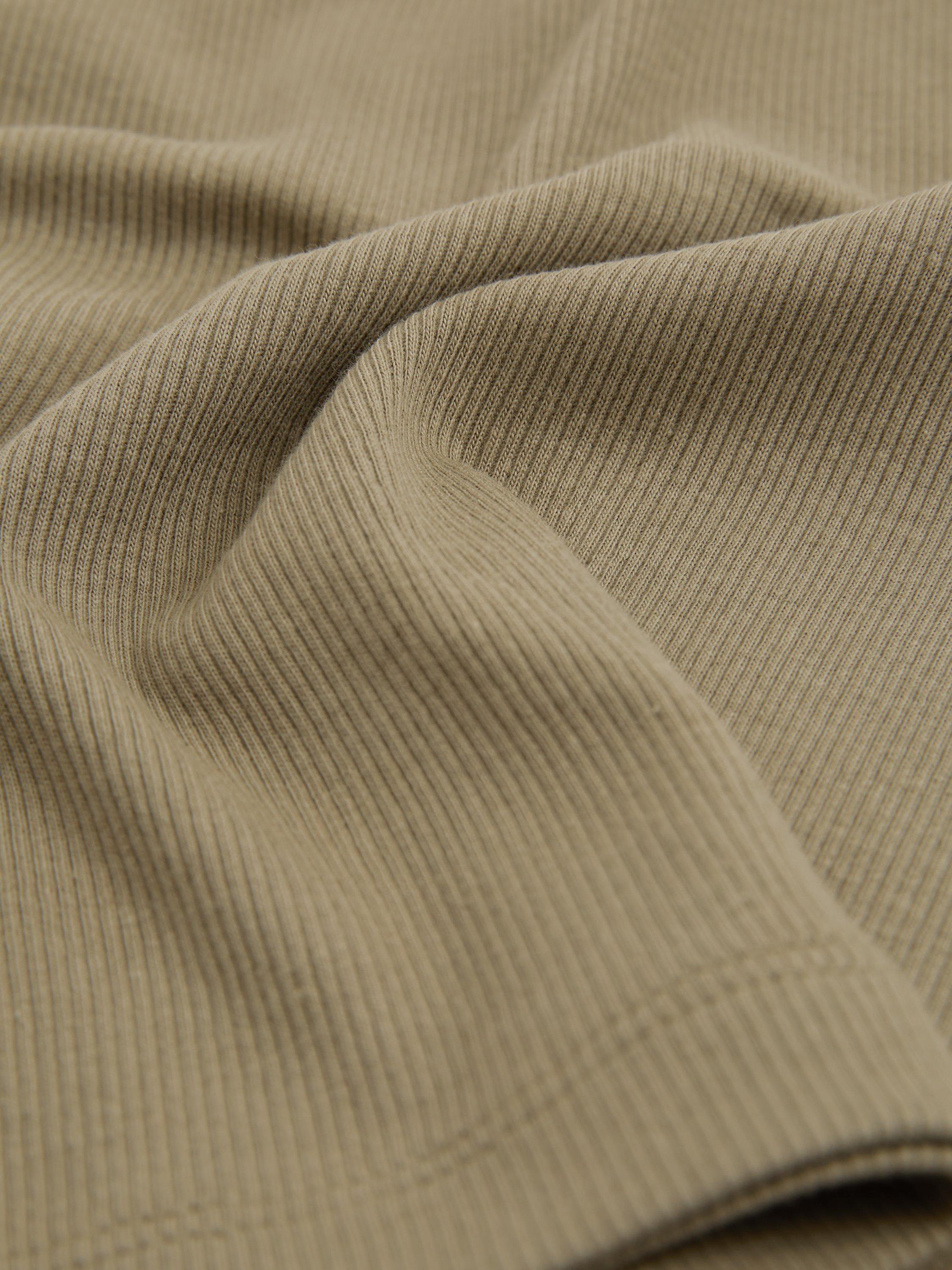 Product image 4 of 4, which shows Reiss Kids' Victoria Cotton Blend Crew Neck T-Shirt, Khaki, 8-9 years