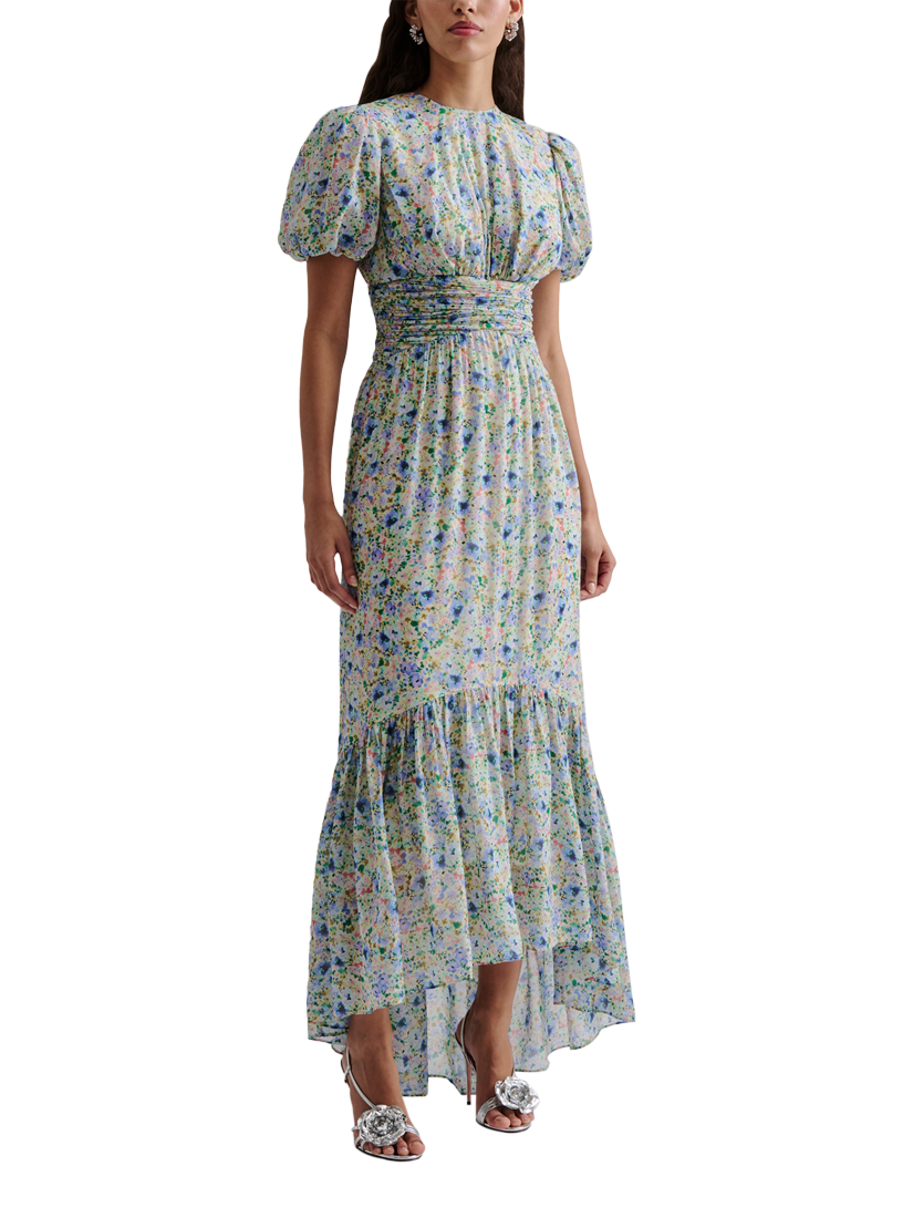 Product image 1 of 4, which shows Malina Beatrice Floral Maxi Dress, Multi, 18