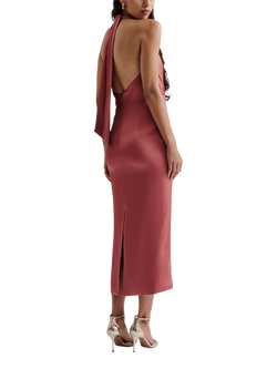 Malina Solange Midi Dress - view 2, Terracotta