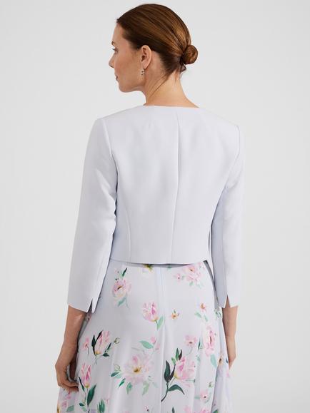 Hobbs Elize Cropped Boxy Jacket - view 2, Pale Blue