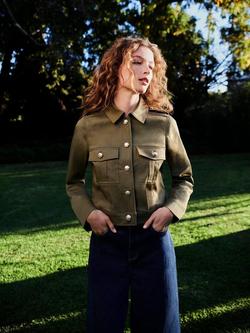 Hobbs Kathie Utility Jacket, Olive Green, Olive Green