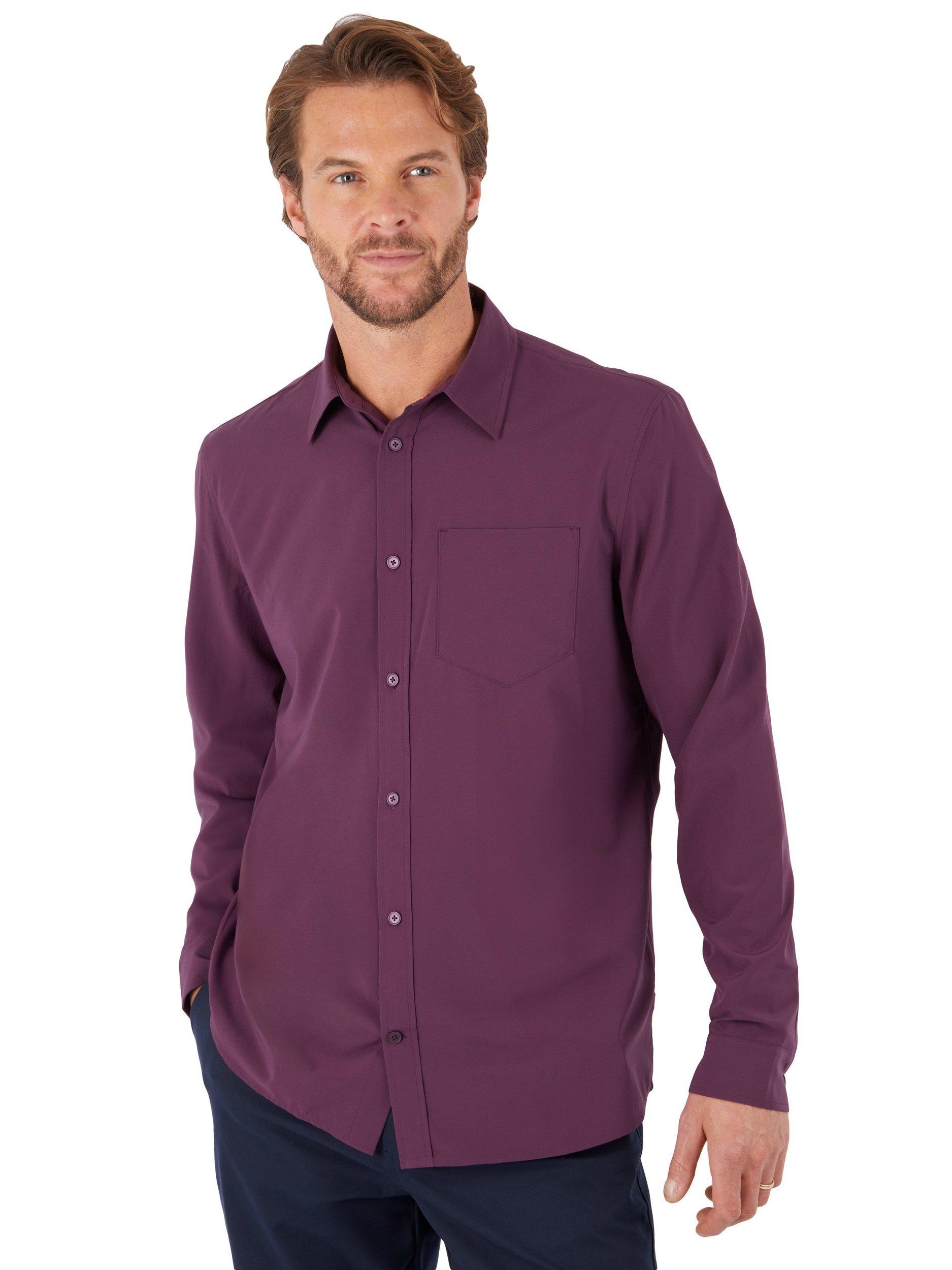 Product image 1 of 4, which shows Rohan Dalston Shirt, Blackberry Purple, S