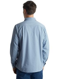 Rohan Portland UPF 40+ FreshWay Regular Fit Gingham Shirt - view 2, Shadow Blue