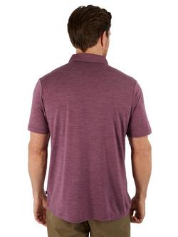 Rohan Merino Cool Polo Shirt - view 2, Grape Purple Marl