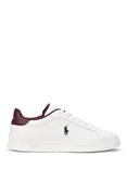 Ralph Lauren Heritage Court II Trainers, White/Wine