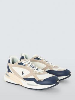 Ralph Lauren Trackster 275 Trainers, Navy/Milkshake - view 2, Navy, Milkshake