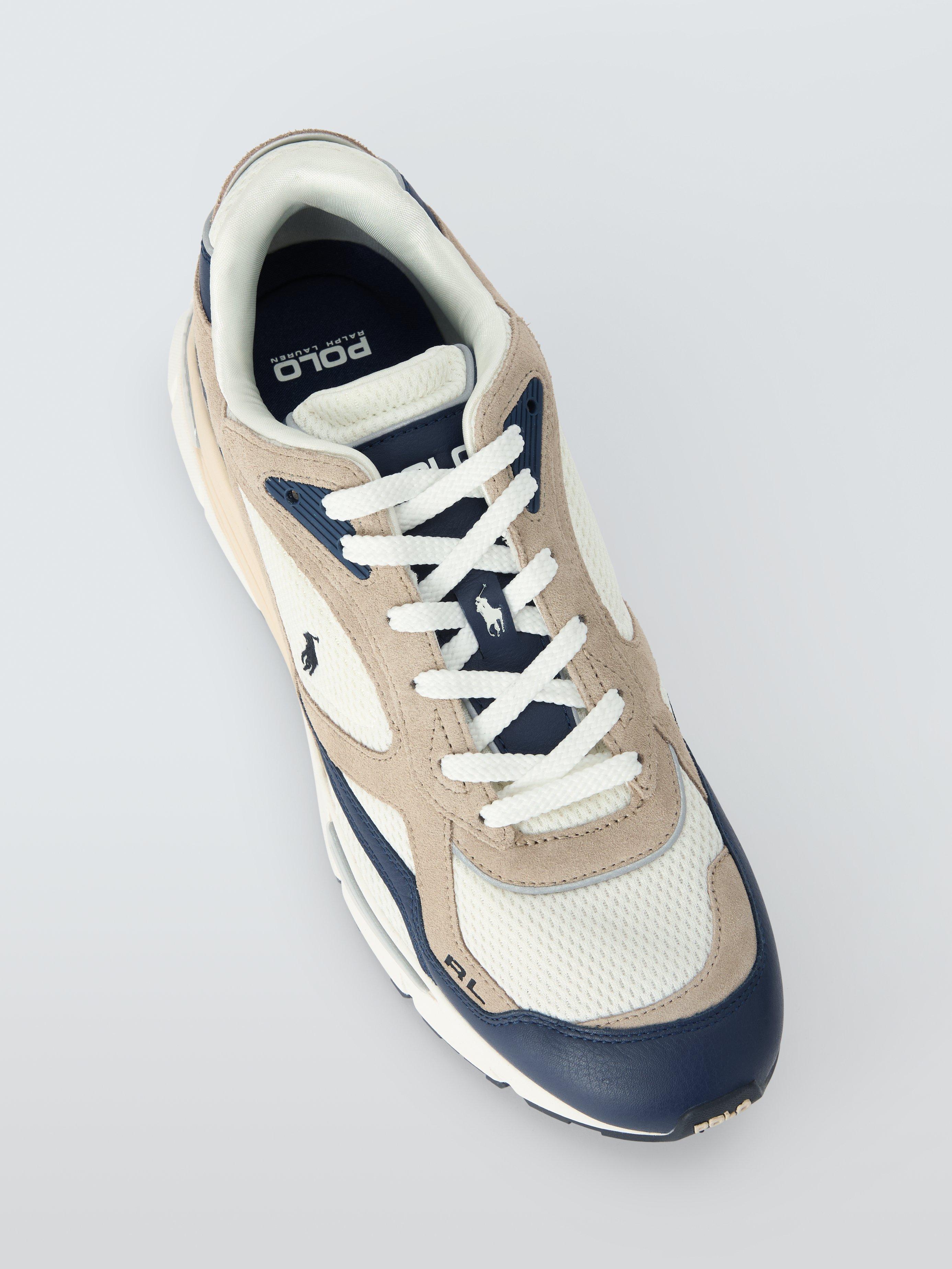 Product image 4 of 4, which shows Ralph Lauren Trackster 275 Trainers, Navy, Milkshake, 7