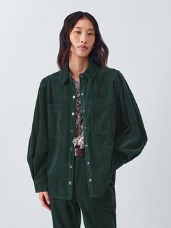 AND/OR Long Sleeve Corduroy Shirt, Dark Green, Dark Green