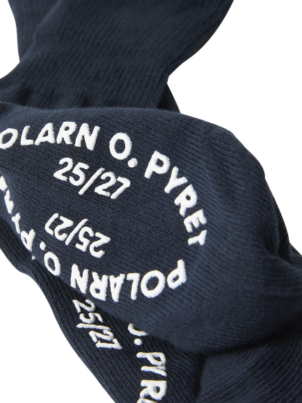 Polarn O. Pyret Kids' Anti Slip Socks, Pack of 2, Blue - view 2, Blue