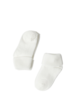 Polarn O. Pyret Kids' Anti Slip Socks, Pack of 2, White, White