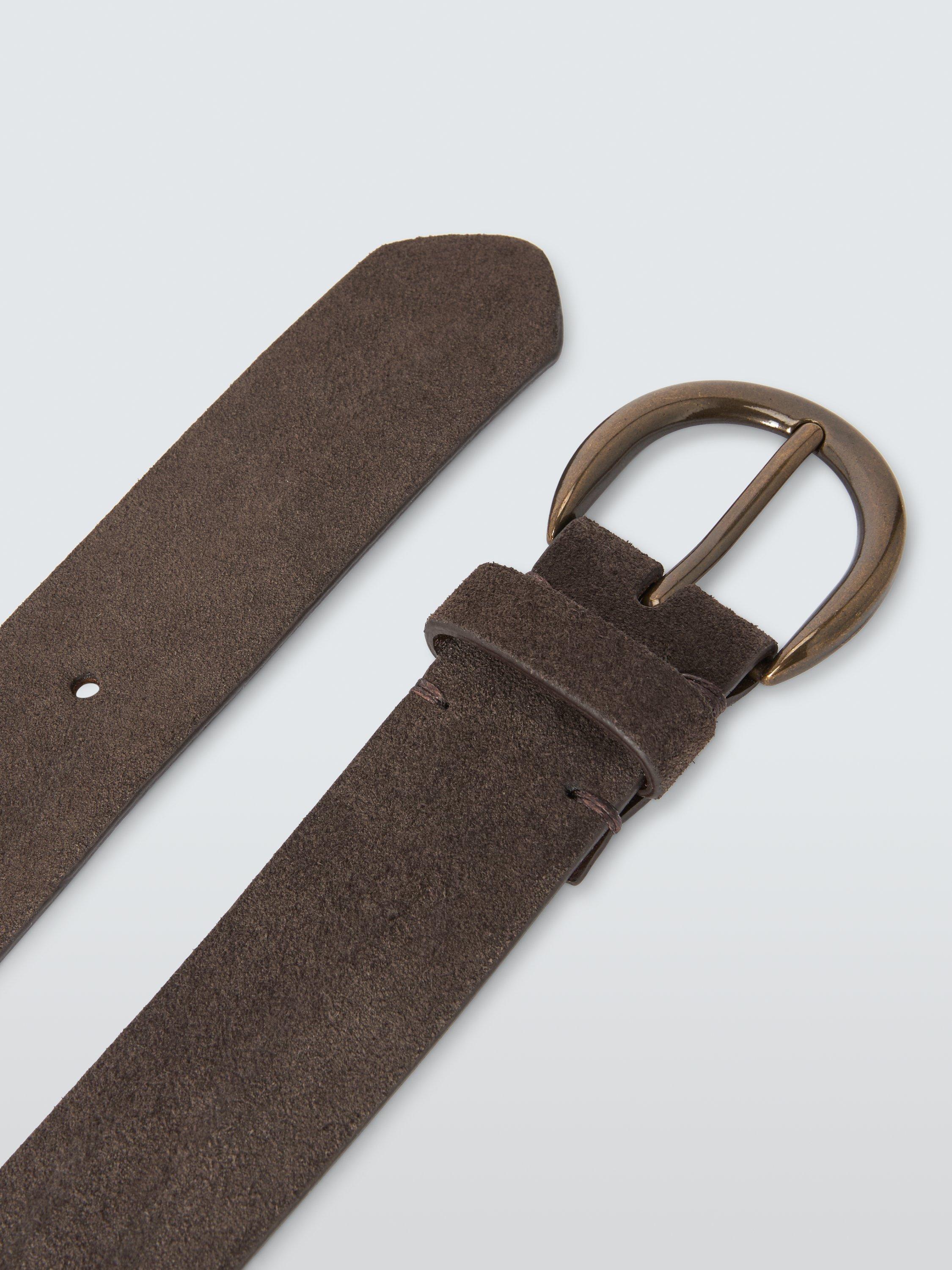 Product image 3 of 3, which shows John Lewis Julia Belt, Chocolate Suede, S