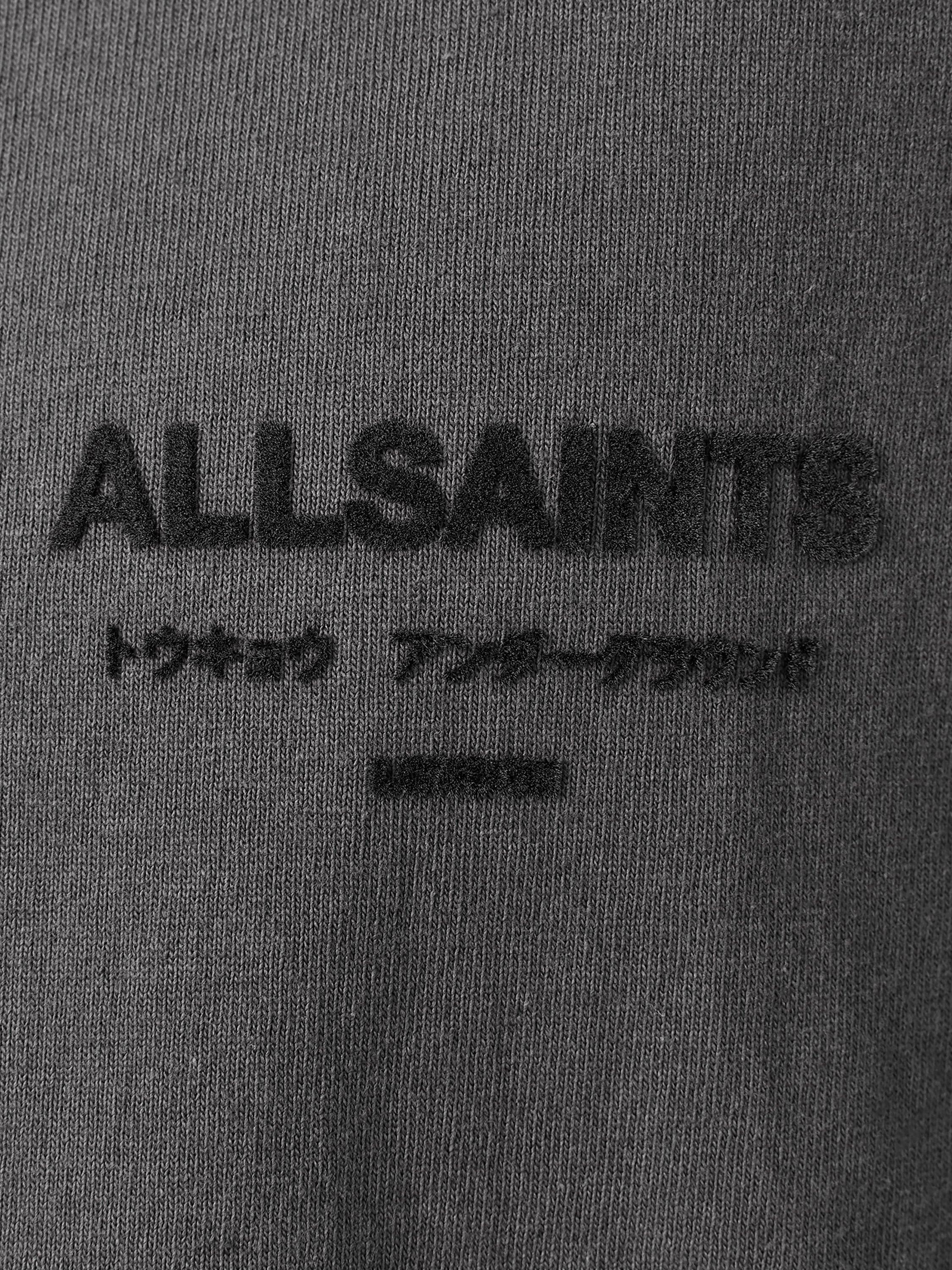 Product image 5 of 6, which shows AllSaints Xander Polo Shirt, Charcoal, L