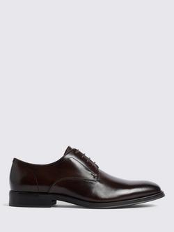 Moss John White Wilms Leather Derby Shoes, Brown