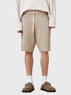 AllSaints Helix Cotton Blend Shorts, Mire Brown