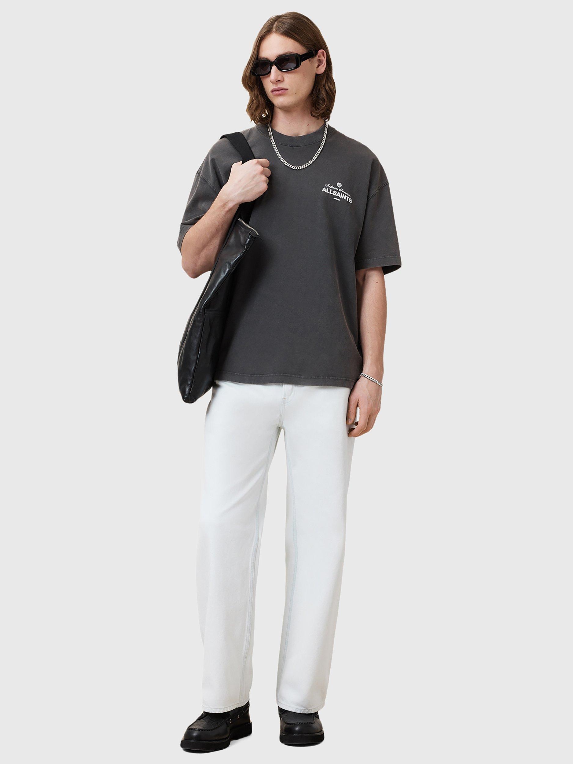 Product image 7 of 7, which shows AllSaints Soleil Cotton T-Shirt, Washed Black, L