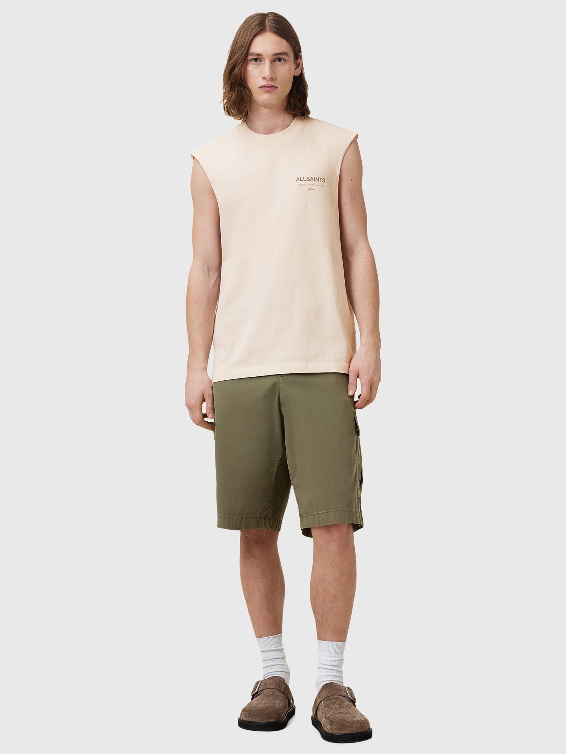 Product image 7 of 7, which shows AllSaints Underground Sleeveless Cotton Top, Sandy White, S