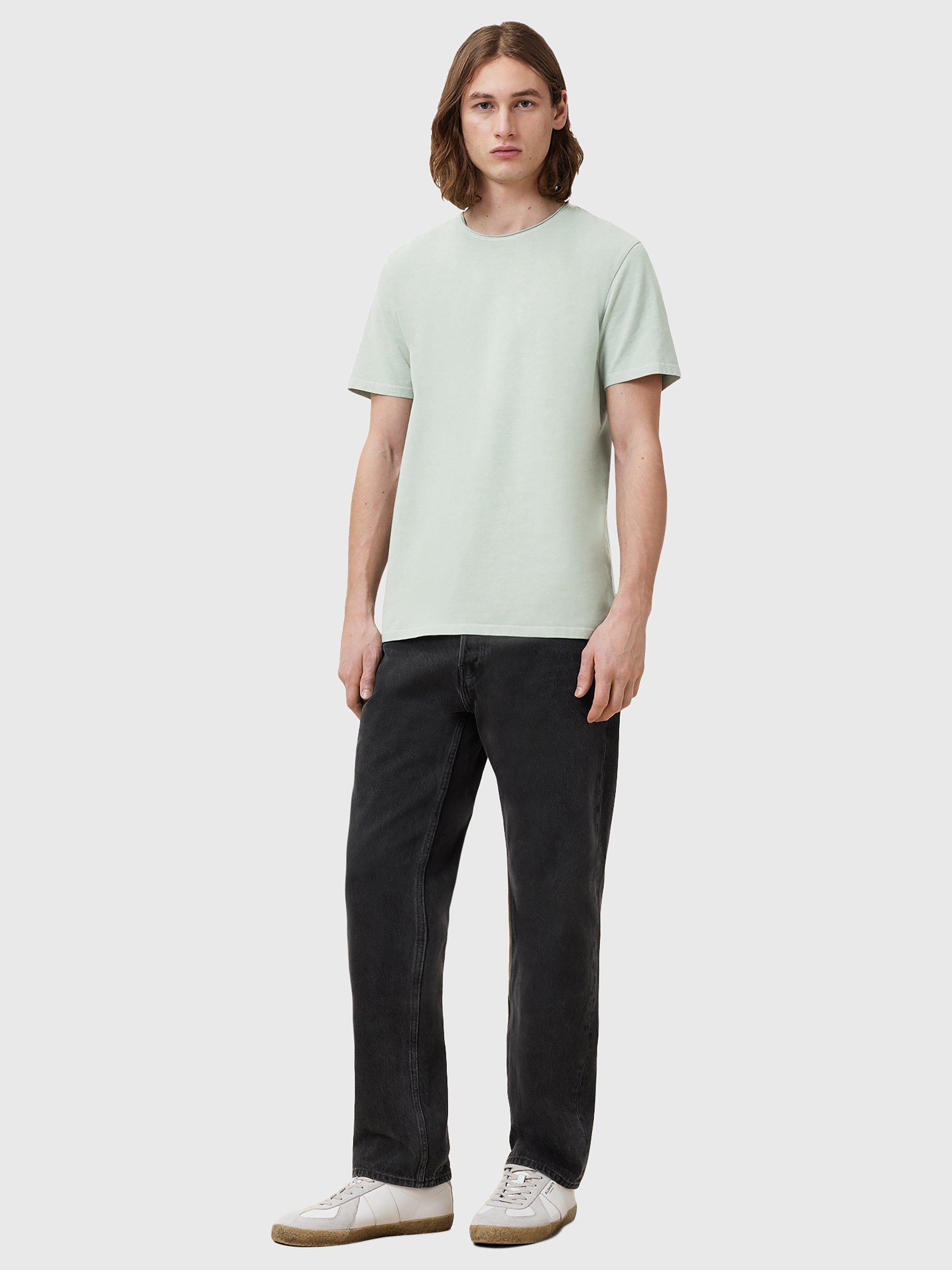 Product image 3 of 6, which shows AllSaints Bodega Cotton Blend T-Shirt, Mineral Green, L