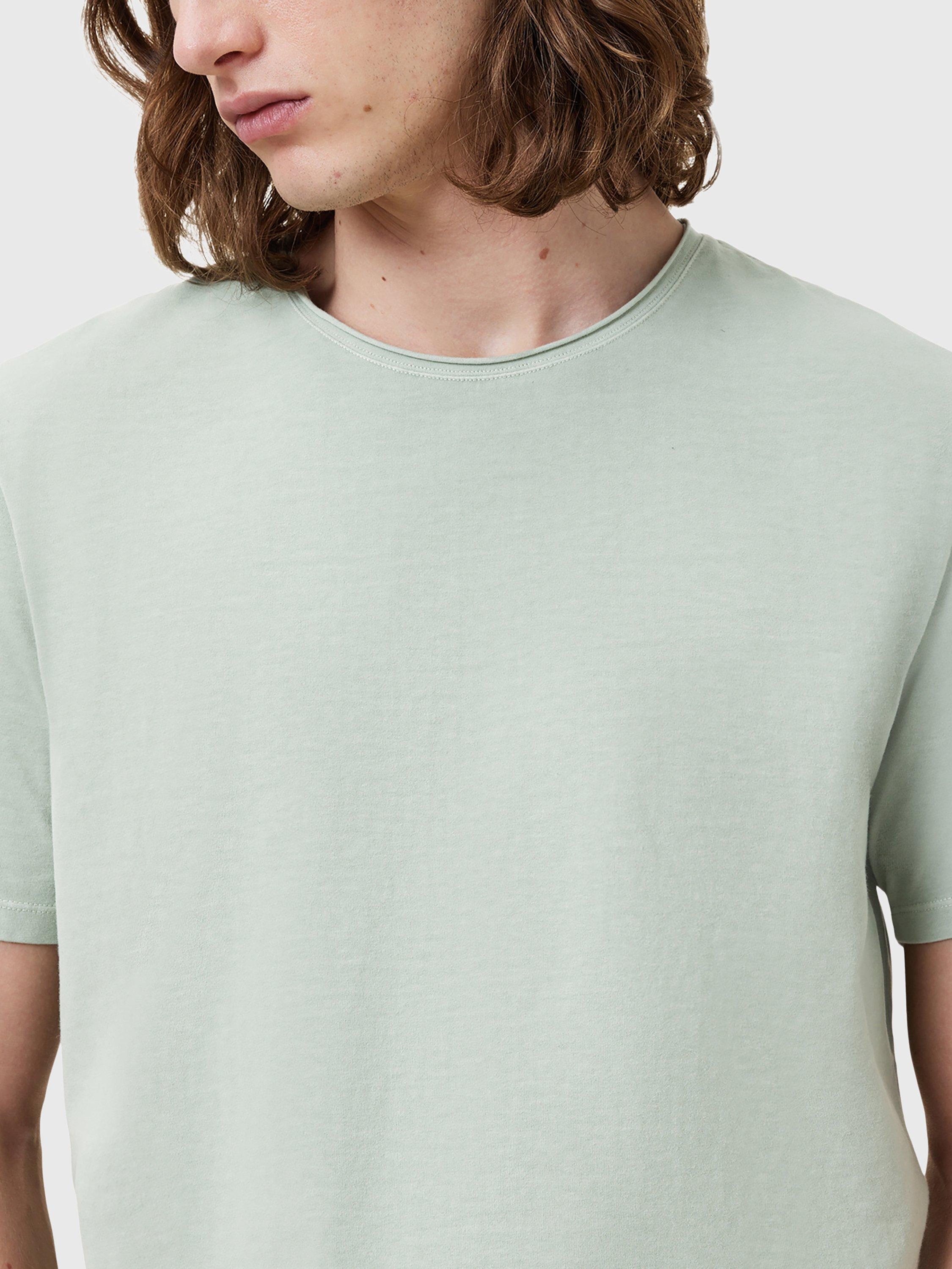 Product image 5 of 6, which shows AllSaints Bodega Cotton Blend T-Shirt, Mineral Green, L