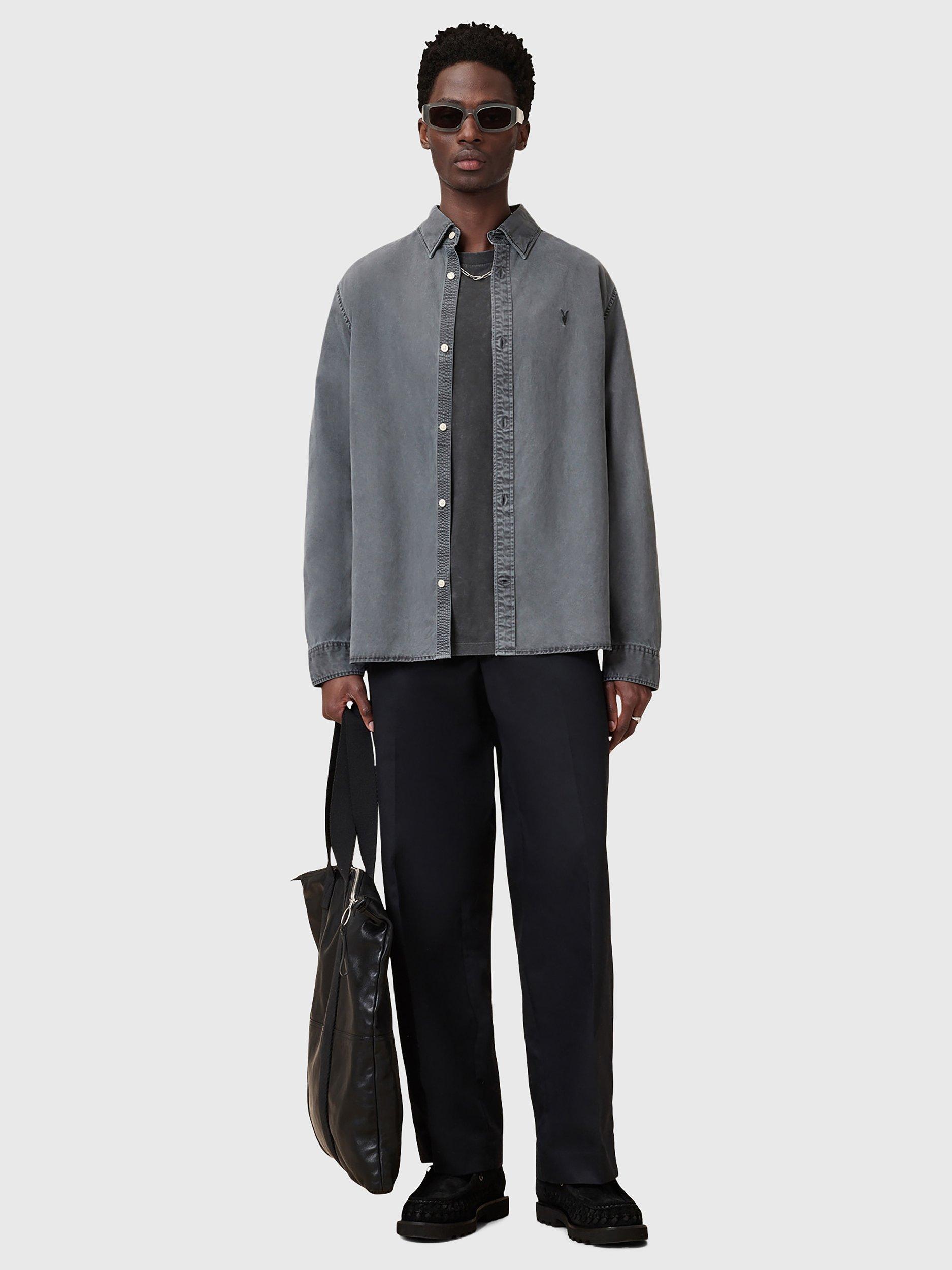 Product image 6 of 6, which shows AllSaints Saka Ramskull Cotton T-Shirt, Washed Black, L