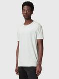 AllSaints Figure Organic Cotton Regular Fit Short Sleeve T-Shirt, Foam Green