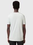 AllSaints Figure Organic Cotton Regular Fit Short Sleeve T-Shirt, Foam Green