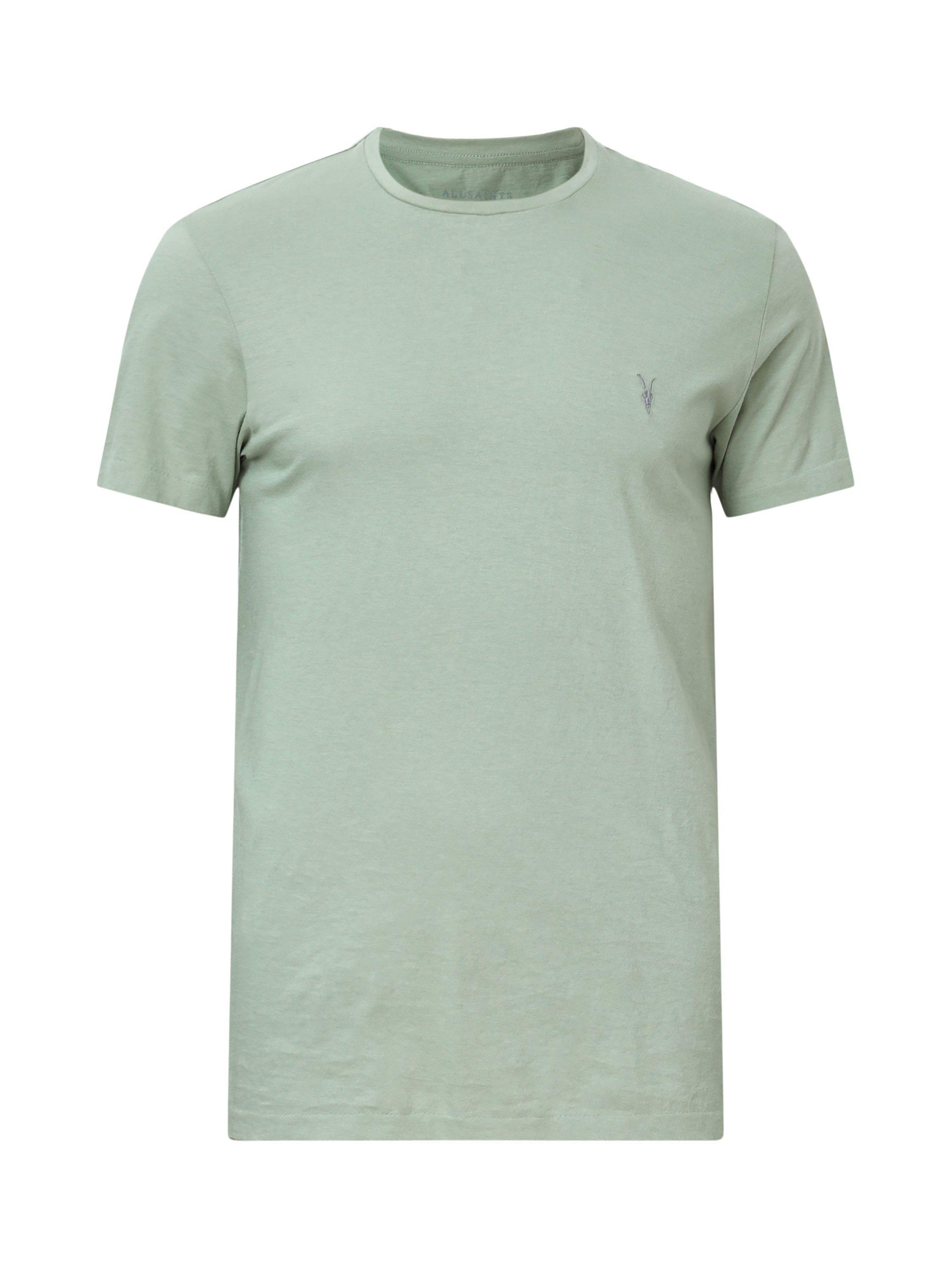 Product image 4 of 6, which shows AllSaints Tonic Cotton T-Shirt, Mineral Green, L