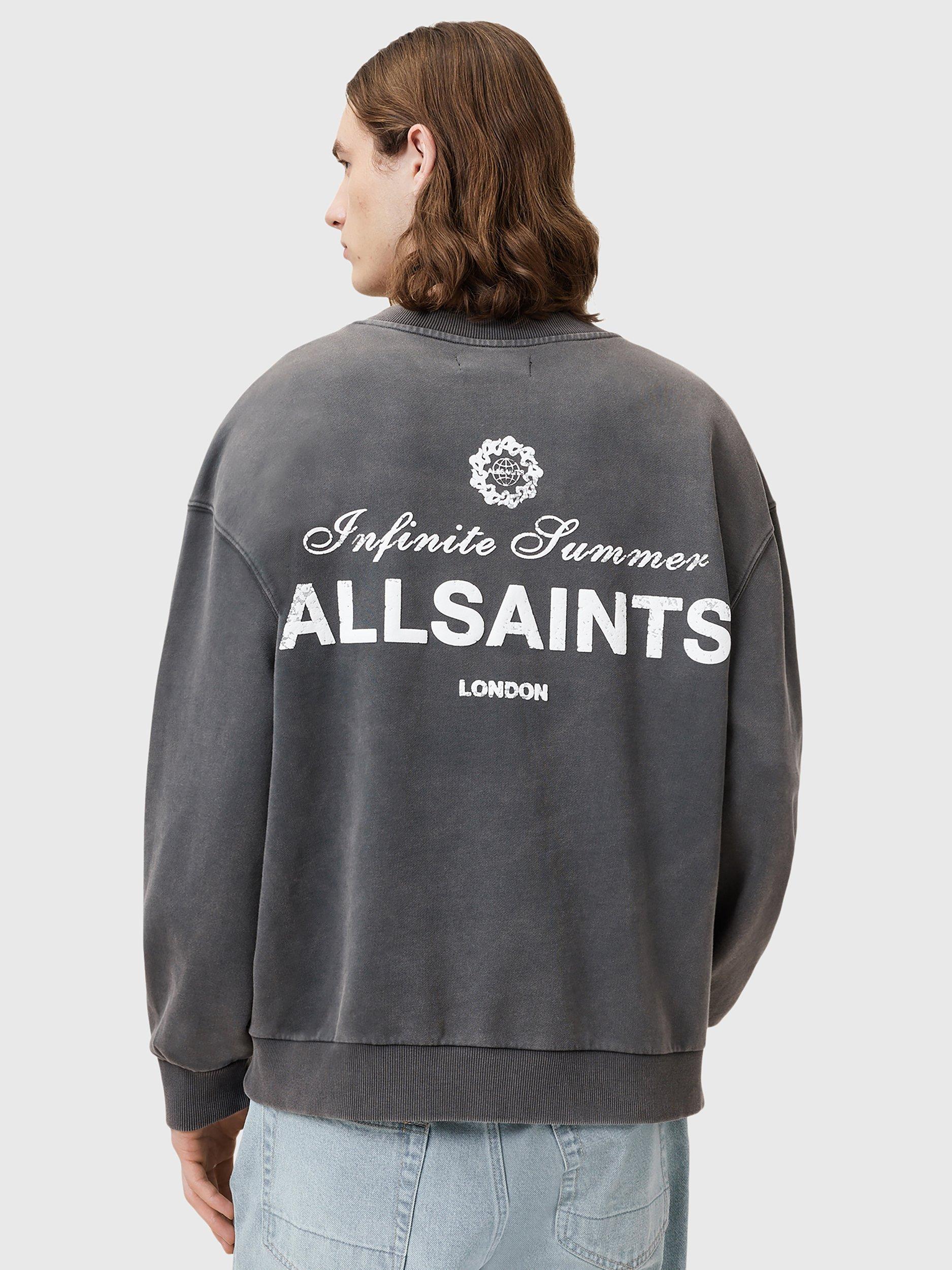 Product image 2 of 6, which shows AllSaints Soleil Cotton Jumper, Washed Black, L